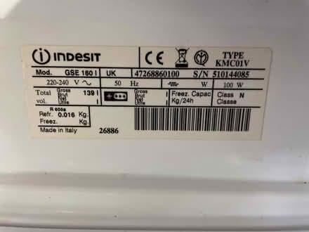 Photo of free Idesit intergral fridge 600mm (Gamble's Green CM3) #4