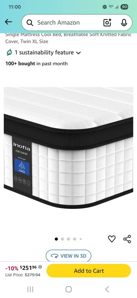 Photo of free Twin XL mattress (East Ft Worth) #1