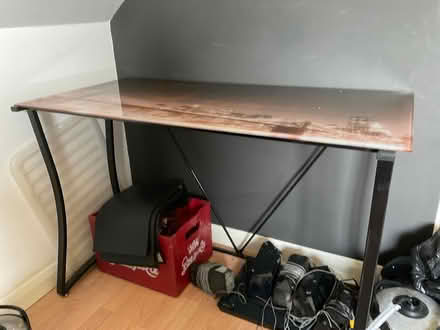 Photo of free Glass topped desk (Walpole Highway) #2