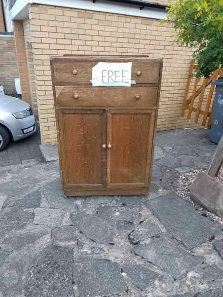 Photo of free Cupboard + 2 drawers (ST2 Stoke) #1