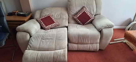 Photo of free 2 Seater reclining sofa surplus to requirement, ready to go (Hatch End HA5) #1