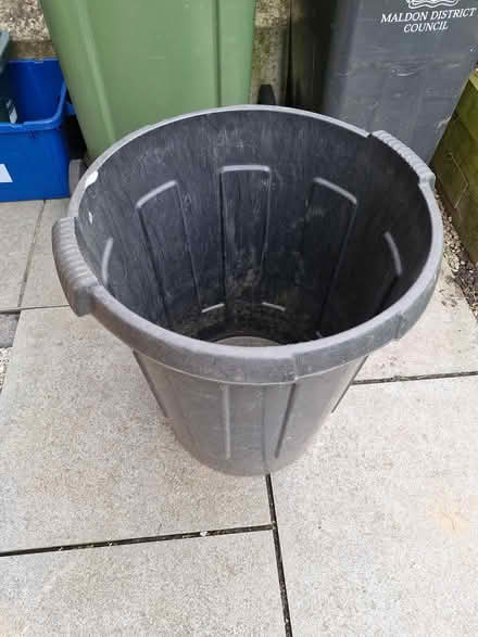 Photo of free 80L black plastic bin (Purleigh CM3) #1