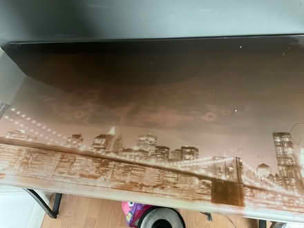 Photo of free Glass topped desk (Walpole Highway) #1