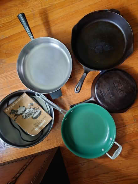 Photo of free Cast iron, stainless & OrGREENiC (West Seneca) #1