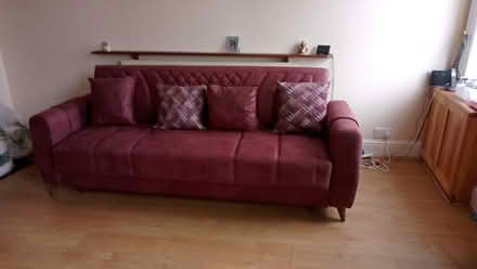 Photo of free Stylish & Comfortable 3-Seater Sofa Bed – Excellent Conditio (Hollingworth SK14) #2