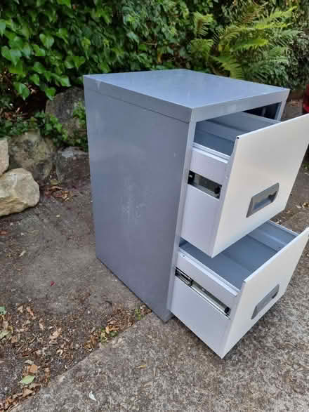 Photo of free Filing cabinet, 2 draw, metal (Bathford, BA1) #2