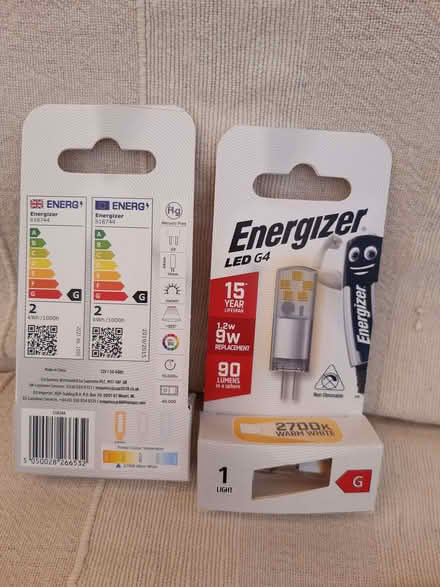Photo of free 2x G4 led bulbs (Iron Acton BS37) #1