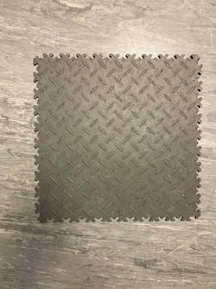 Photo of free Interlocking vinyl "garage" floor tiles (New England Quarter BN1) #1