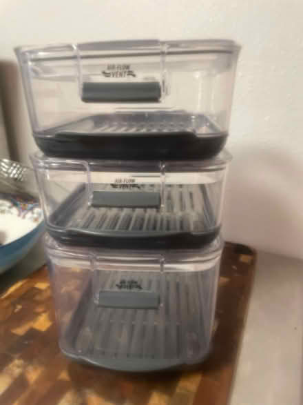 Photo of free Plastic stackable containers (Precita Park) #1