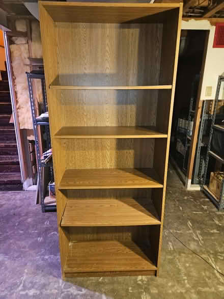 Photo of free 6' tall bookshelf, pressed wood (63124, near STL Galleria) #3