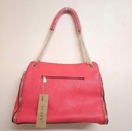 Photo of free Coral Pink Faux Leather Handbag (Moseley B13) #4