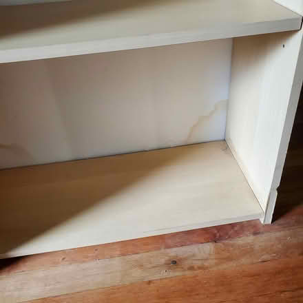 Photo of free Particle board bookshelf (Ann Arbor Northwest Side) #2