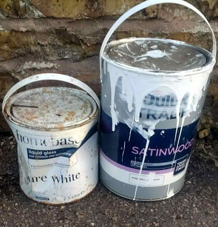Photo of free Two tins of white wood paint (Cricket Road OX4) #1