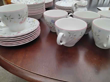 Photo of free Teaset with bowls and two sizes of plates plus small jug (Bordon GU35) #3