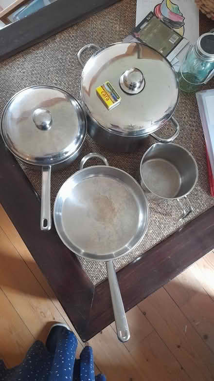 Photo of free Saucepans, frying pan (Dun Laoghaire A96) #1