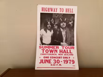 Photo of free AC/DC poster (Catonsville near old EC) #1