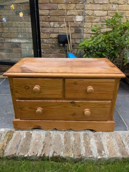 Photo of free Small chest of drawers, solid wood (SE21) #1
