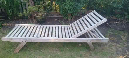 Photo of free Hardwood Garden Sun Lounger/Recliner (Risinghurst OX3) #2