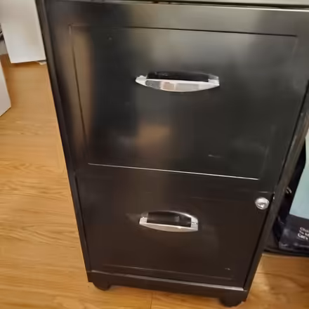 Photo of free Metal File Cabinet - 2 drawer (Harvard Square) #1