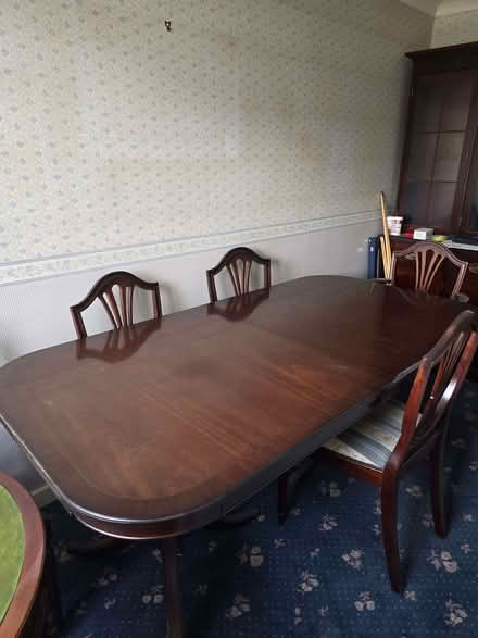 Photo of free Large dining table and x6 chairs (Bramhall SK7) #2