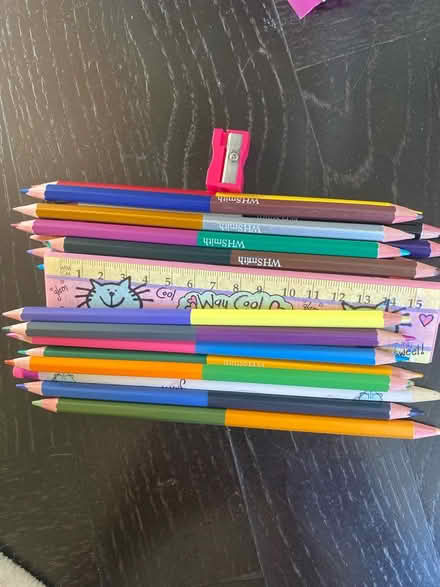 Photo of free Chalk, colour pencils & sticky tabs (Stockwell) #2