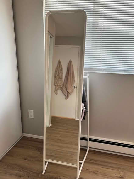 Photo of free Ikea Floor Mirror (white) (U-District) #1