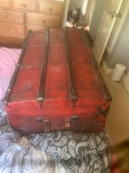 Photo of free Vintage travel trunk (SW16) #3