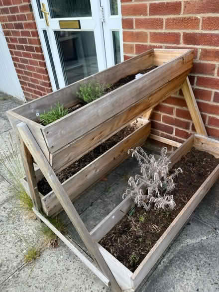 Photo of free Large wooden planter (Prestwich M25) #2