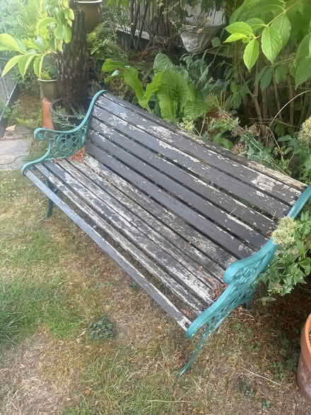 Photo of free Wooden garden bench (Hitchin (South)) #1