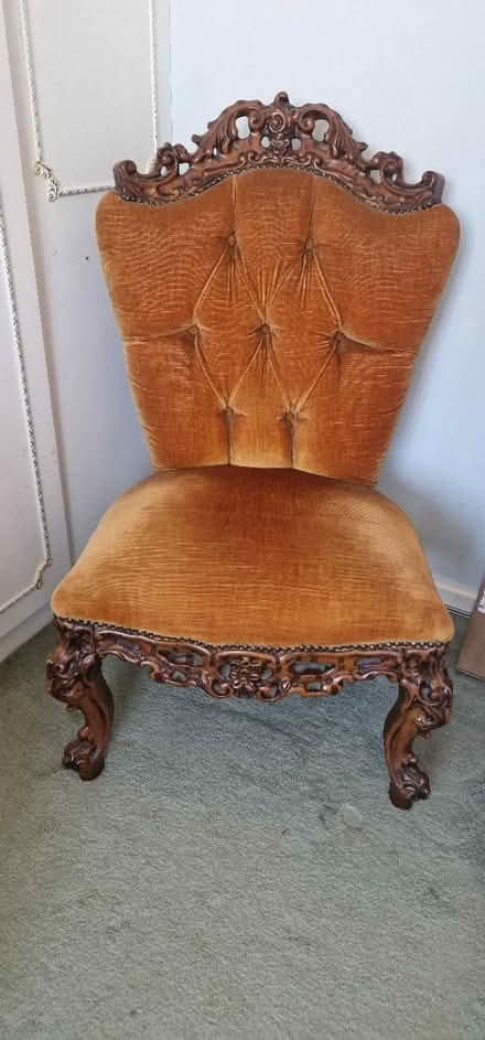 Photo of free Ornate Upholstered Chair (Cheshunt EN8) #1