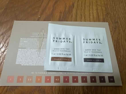 Photo of free Sheer skin tint samples (Clinton Hill, Brooklyn) #1