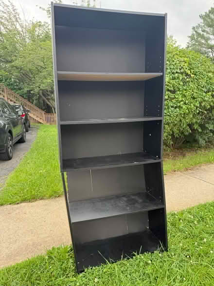 Photo of free Tall Black bookshelf (Frederick, md) #2