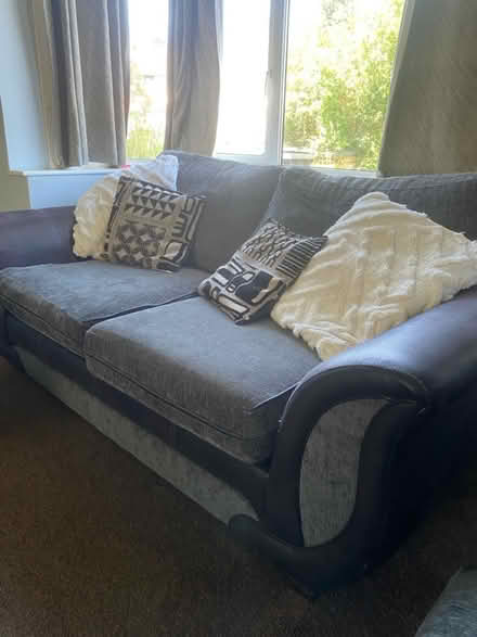 Photo of free Two grey sofas (New Malden KT3) #1