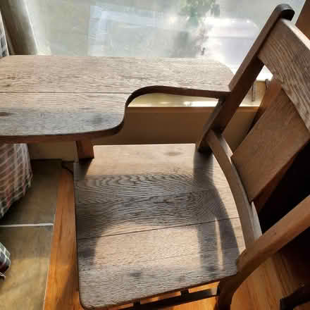 Photo of free Wood chair desk (Ann Arbor Northwest Side) #3