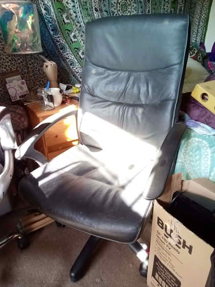 Photo of free Reclining desk chair, grey (Ruabon LL14) #1
