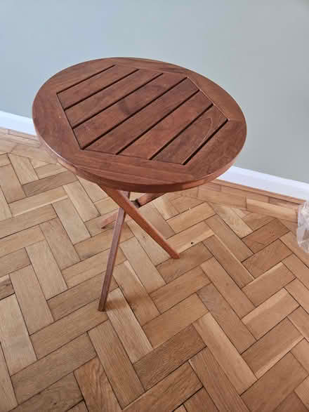 Photo of free Wooden table 65cm high (St Stephens AL3) #1
