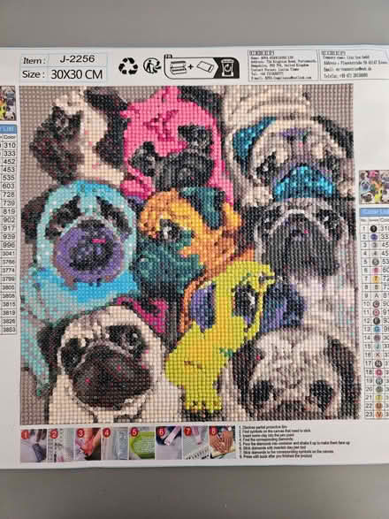 Photo of free Completed Diamond Art picture of pugs (Redditch B97) #2