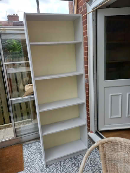 Photo of free Bookcase, painted grey (Clifton, York) #1