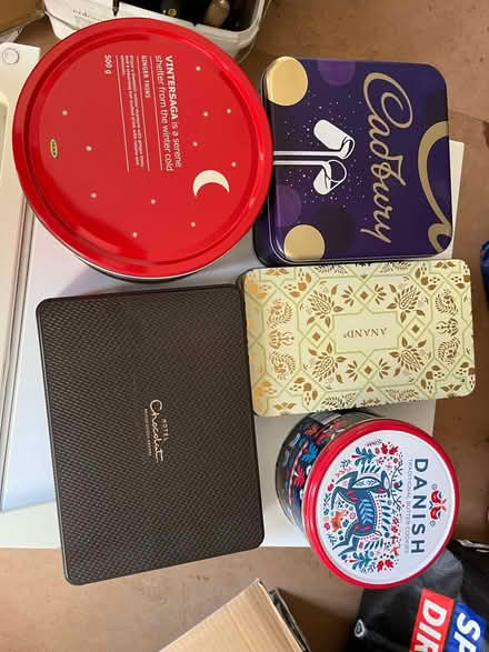 Photo of free Empty chocolate and biscuits tins (Kt160ll) #1