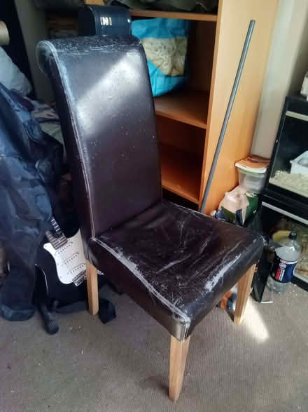 Photo of free 4 high backed dining chairs (Ruabon LL14) #1