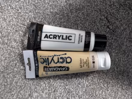 Photo of free Acrylic paint tubes x2 (Glasgow G44) #1