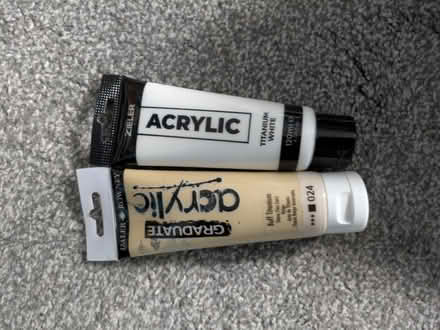 Photo of free Acrylic paint tubes x2 (Glasgow G44) #1