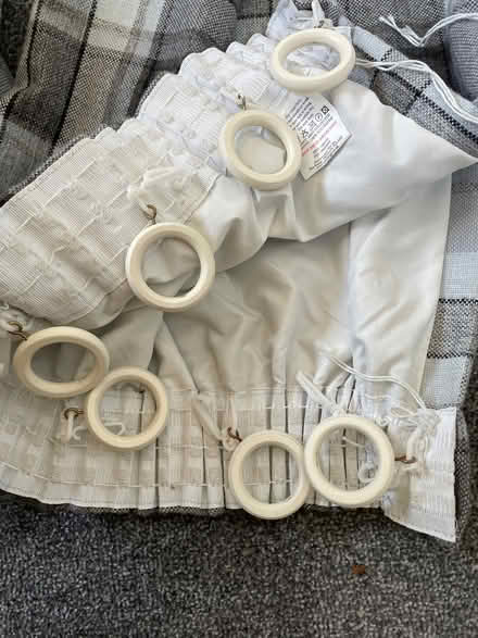Photo of free 2 sets grey tartan curtains (Fishponds BS16) #4