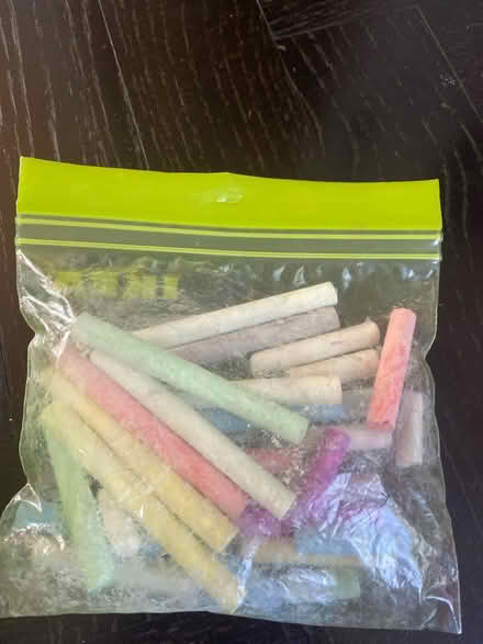 Photo of free Chalk, colour pencils & sticky tabs (Stockwell) #1