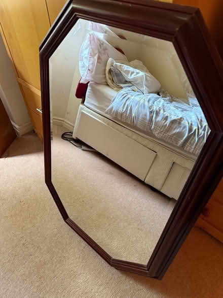 Photo of free Dark wood mirror (Birkdale, Southport) #1