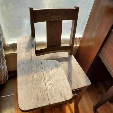 Photo of free Wood chair desk (Ann Arbor Northwest Side) #1