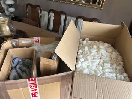 Photo of free Polystyrene nuggets and boxes (Yaxley) #1