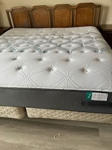 Photo of free Wooden King-sized bed w/ mattress (Rockville, by Congressional) #3