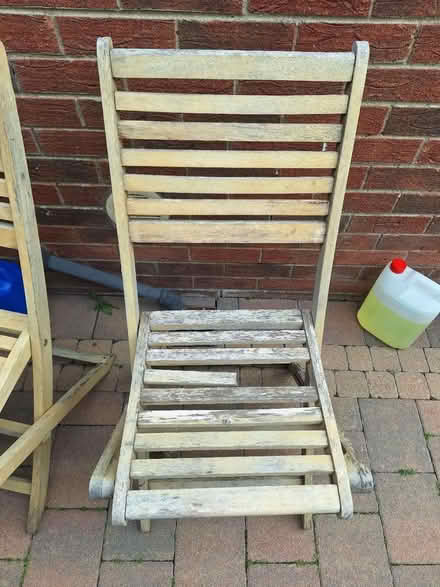 Photo of free 6 Folding Wooden Garden Chairs (Moneyreagh BT23) #2