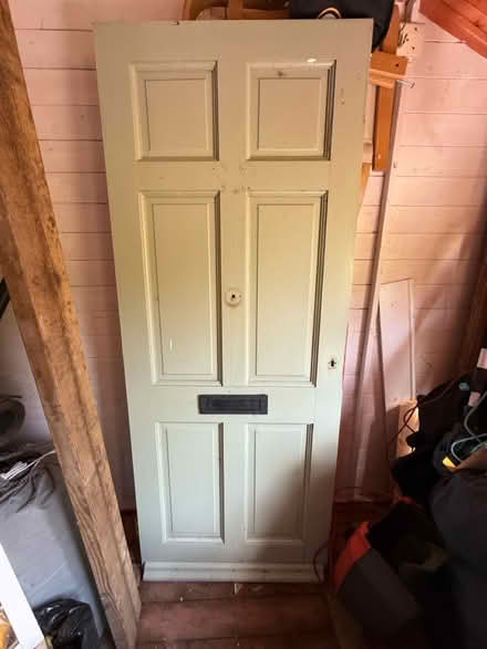Photo of free Hardwood Front door NOT SQUARE (NG10) #1